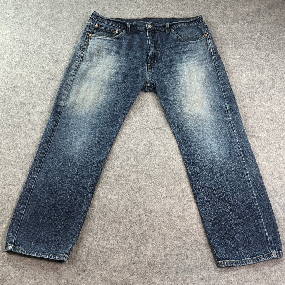 Vintage Levi's 505 Mens Jeans 38x30 Blue Regular Fit Medium Wash Straight Leg